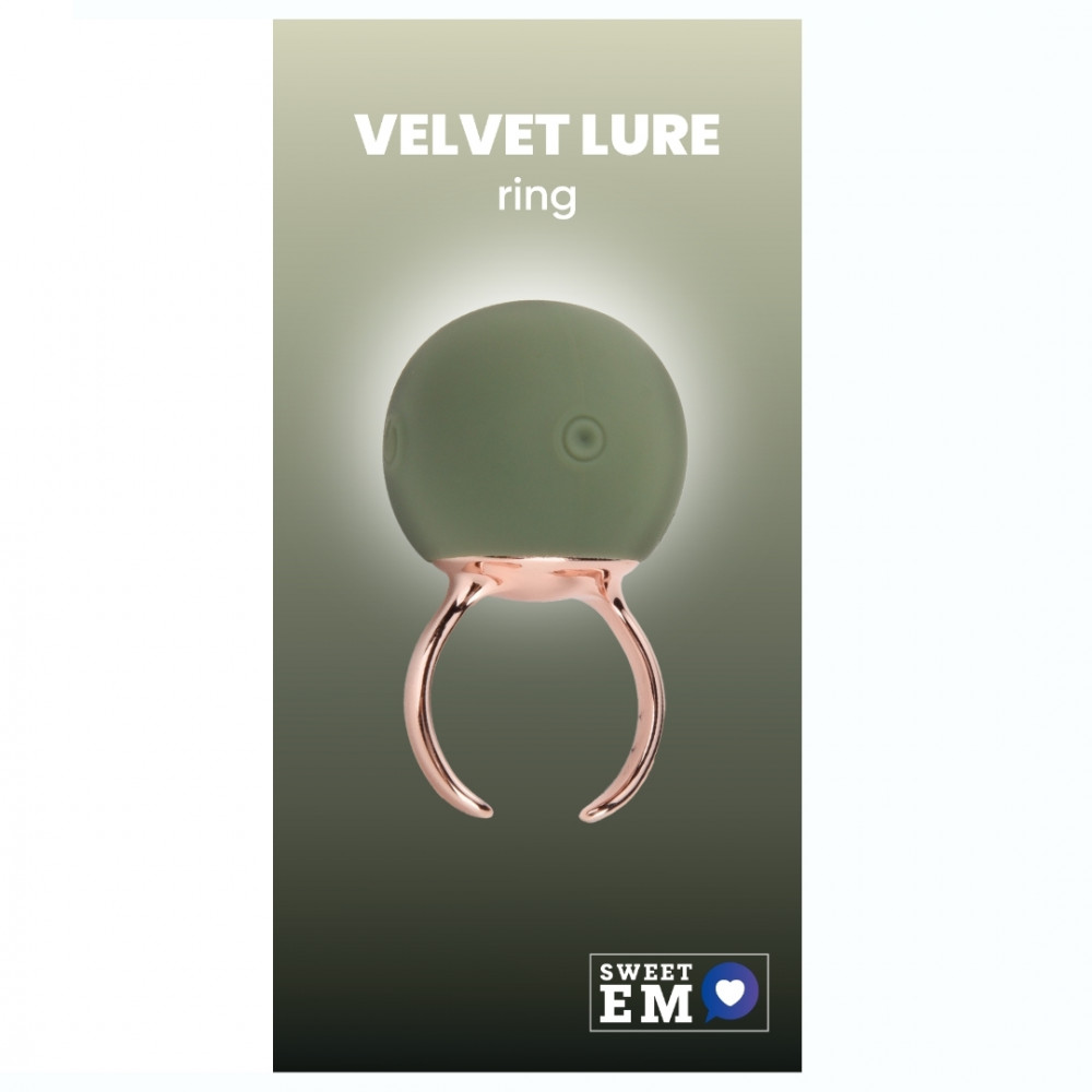 Вібропулі та міні-вібратори - Вібратор-кільце Sweet Em для клітора, зелений, 2.7 х 4.5 х 2 см