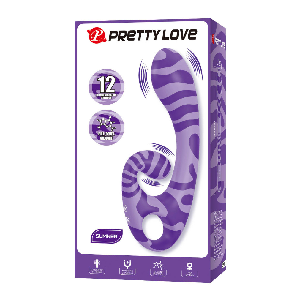 Вибратор-кролик - Вибратор-кролик Pretty Love Sumner Sexual Fantasy, фиолетовый, 19 см х 3.7 см