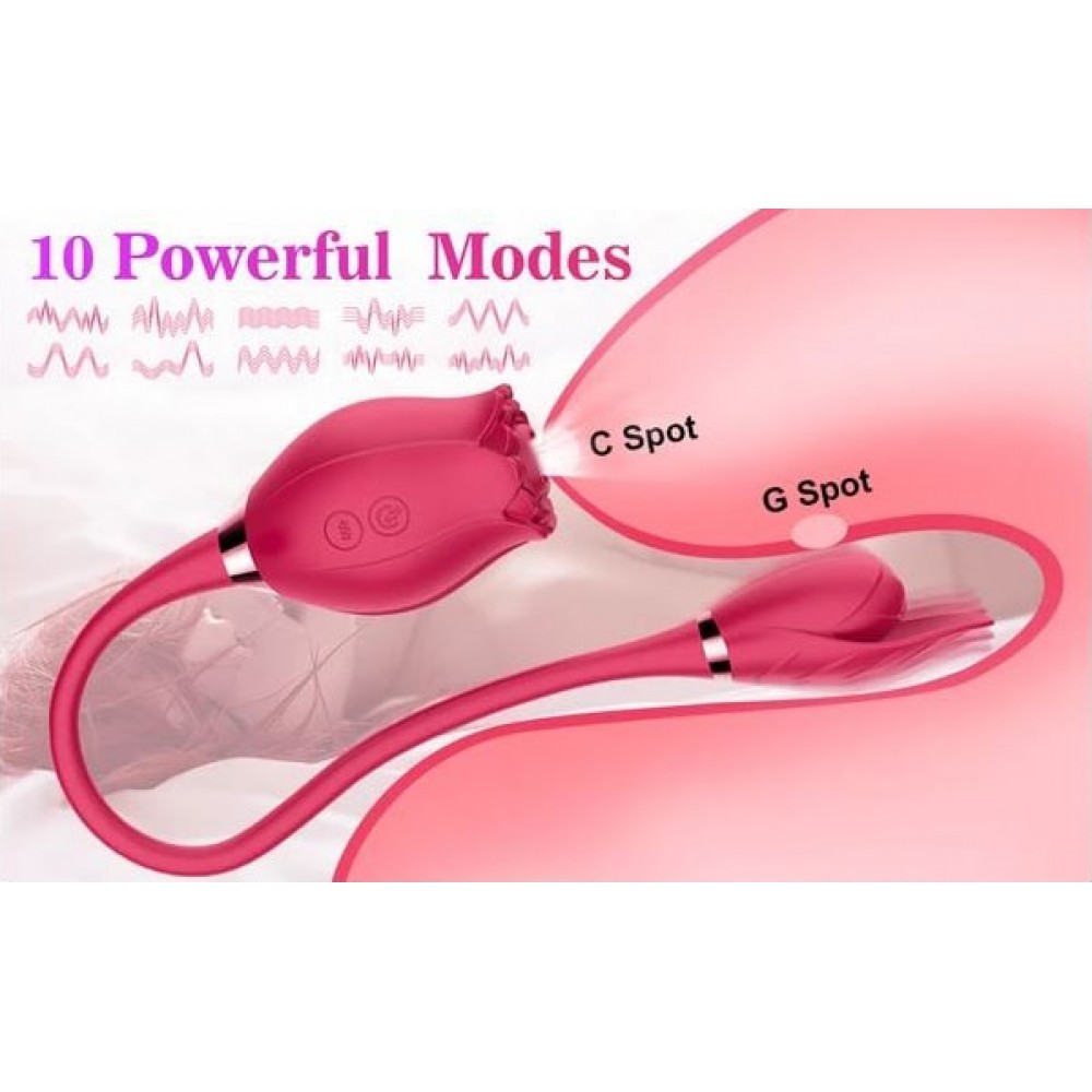 Різне - Подвійний Вібратор Boss Series Miss Coyness ROSE 5