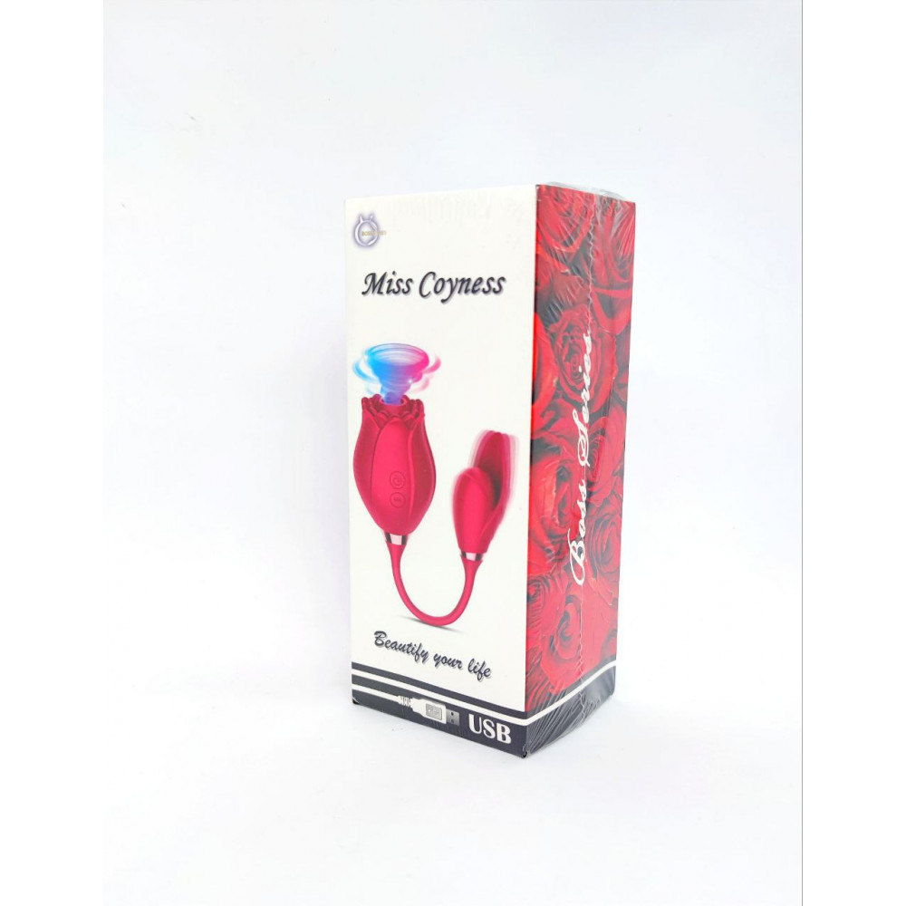 Різне - Подвійний Вібратор Boss Series Miss Coyness ROSE 4