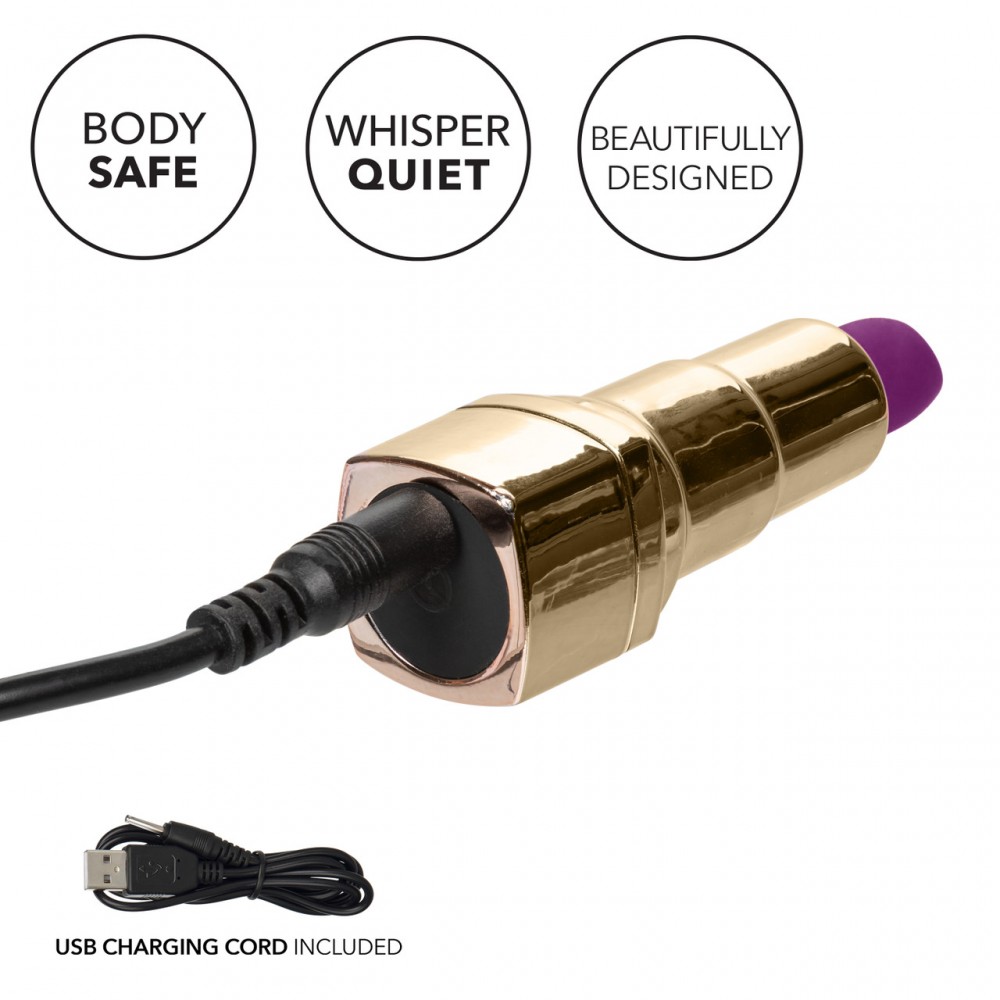 Вибропули и мини-вибраторы - Вибратор помадка Bad Bitch Lipstick Vibrator 4