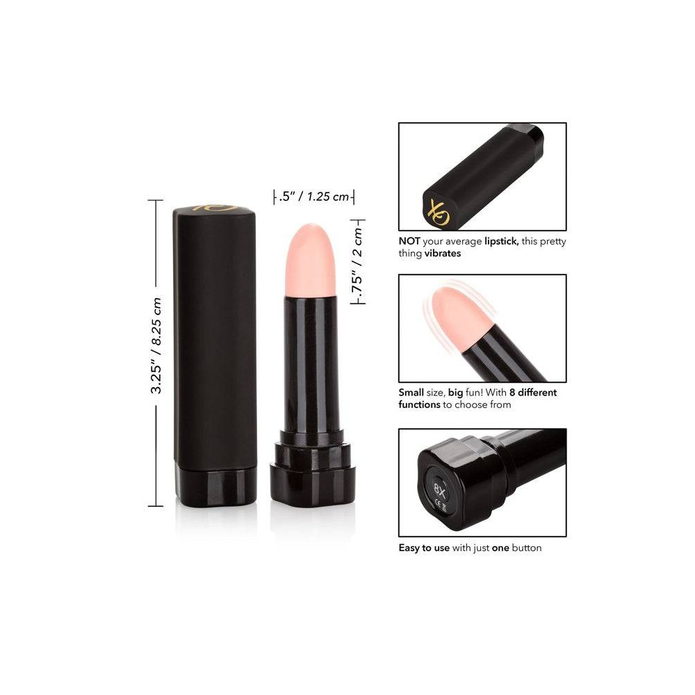 Разное - Вибратор-Помада для клиторальной стимуляции CalExotic Hide & Play Lipstick, черный 8