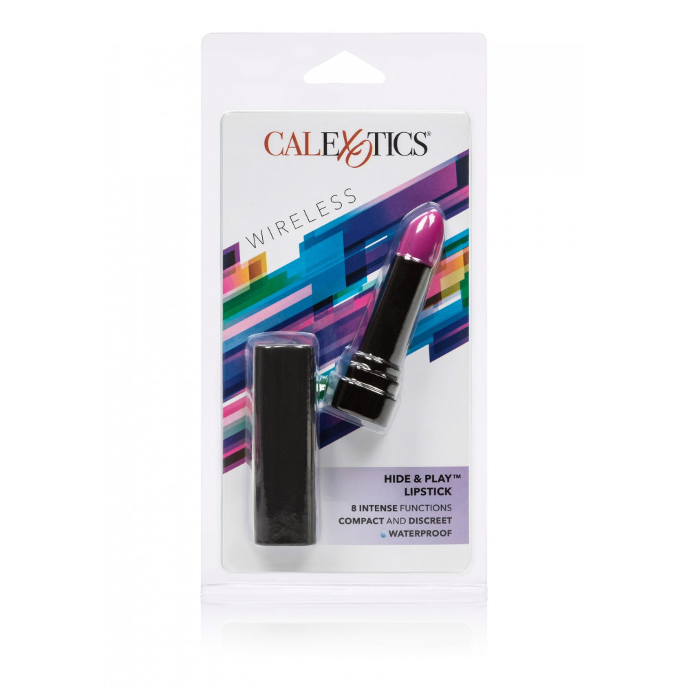 Разное - Вибратор-Помада для клиторальной стимуляции CalExotic Hide & Play Lipstick, черный 9