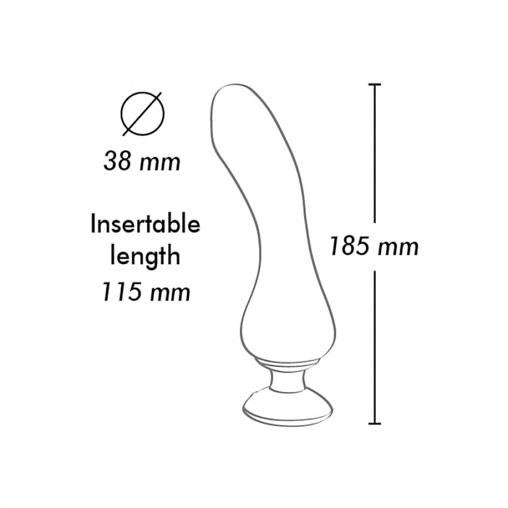 Секс игрушки - Вибратор Shunga Sanya с ручкой на подсветке, черный, 18.5 см х 3.8 см 2