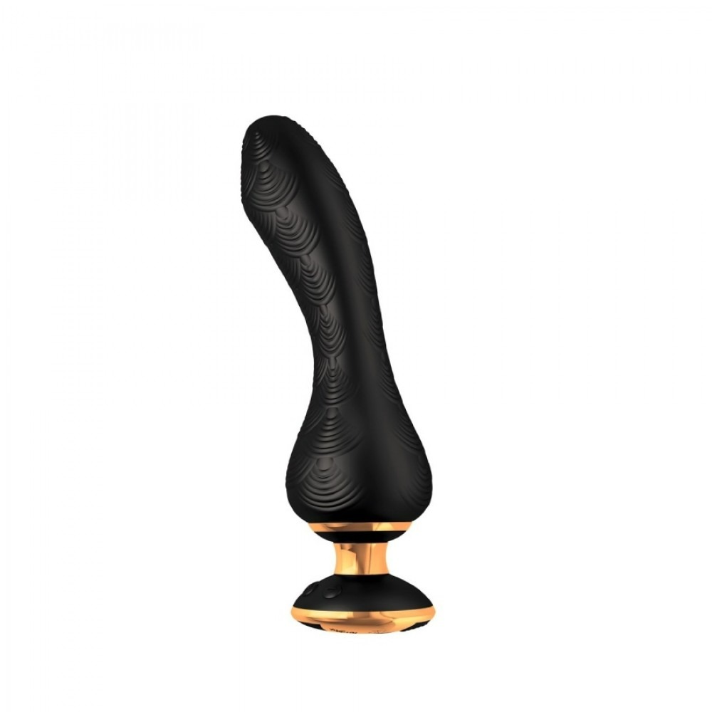 Секс игрушки - Вибратор Shunga Sanya с ручкой на подсветке, черный, 18.5 см х 3.8 см 5
