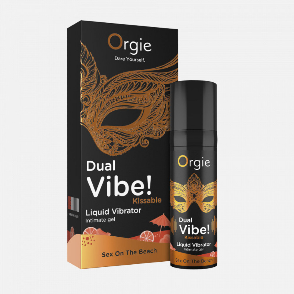  - Жидкий вибратор со вкусом коктейля СЕКС НА ПЛЯЖЕ Orgie DUAL VIBE!, 15 мл 3