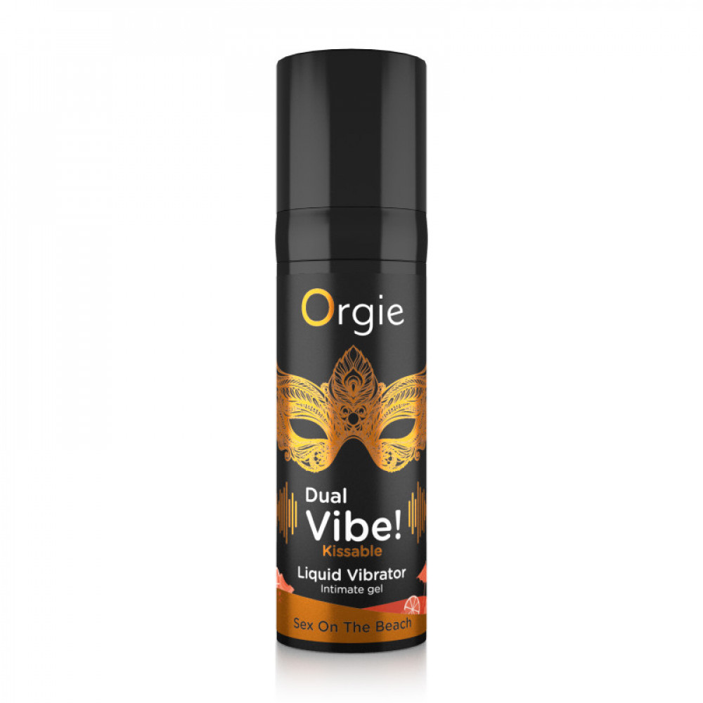  - Жидкий вибратор со вкусом коктейля СЕКС НА ПЛЯЖЕ Orgie DUAL VIBE!, 15 мл 1