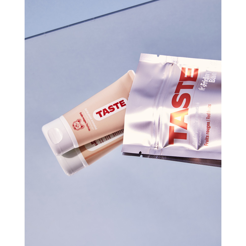 Оральные смазки - Съедобный лубрикант вкус: красные фрукты TASTE, 50 мл Friday Bae (Франция) 2