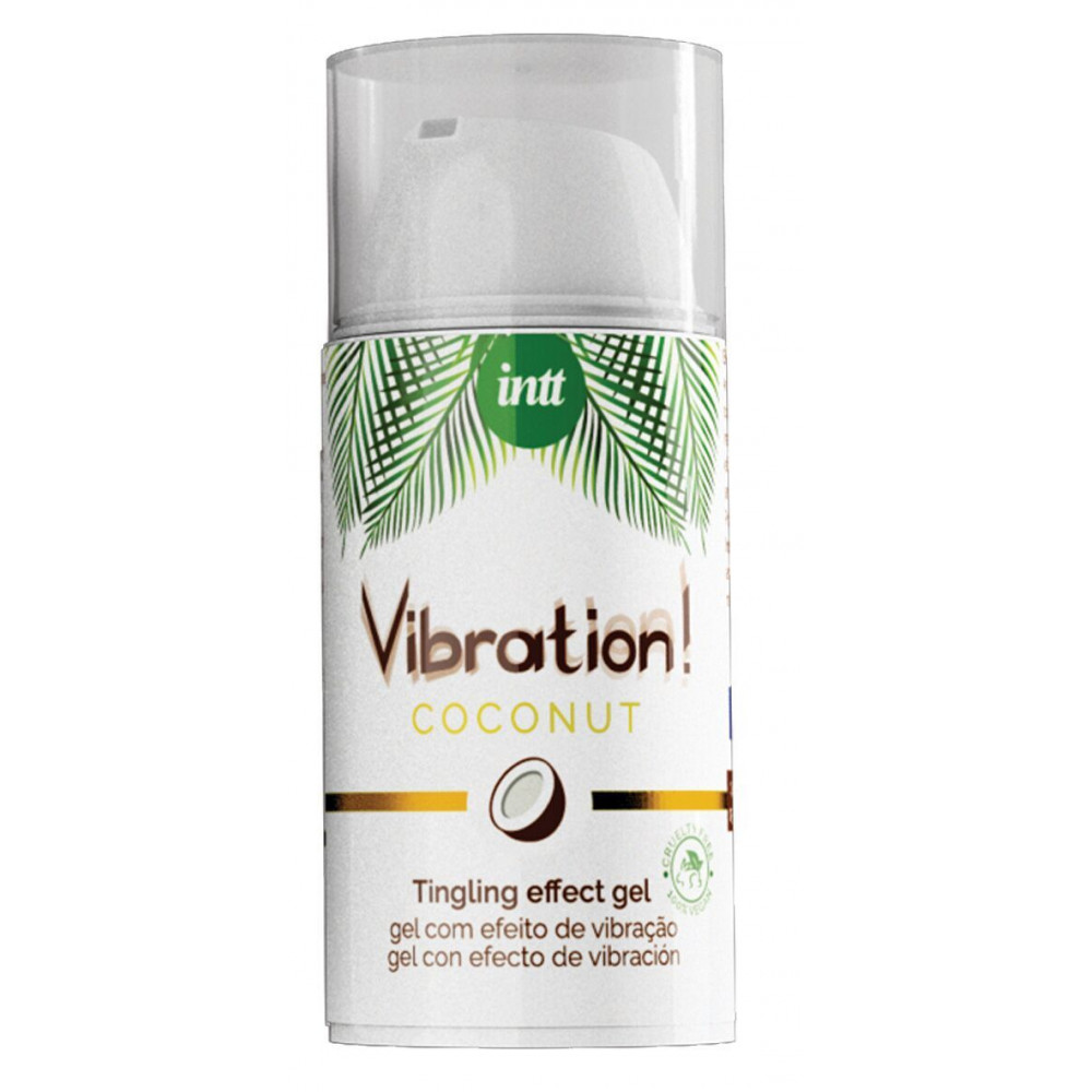 Лубриканты - Жидкий вибратор Intt Vibration Coconut Vegan (15 мл) (без упаковки!!!) 1