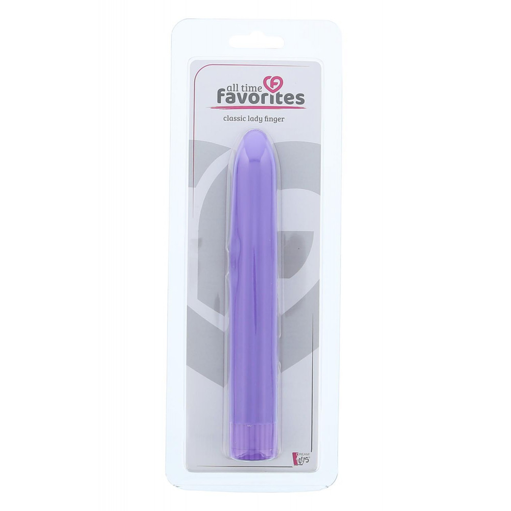 Классический вибратор - Вибромассажер DREAM TOYS CLASSIC LADY FINGER PURPLE 1