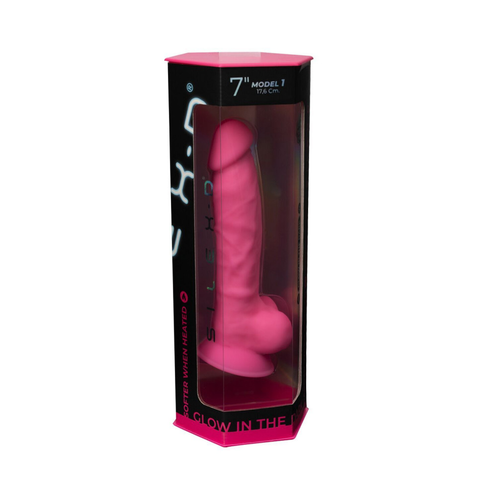 Секс игрушки - Фаллоимитатор SilexD Johnny Pink Glow in the dark (мятая упаковка!!!) 7