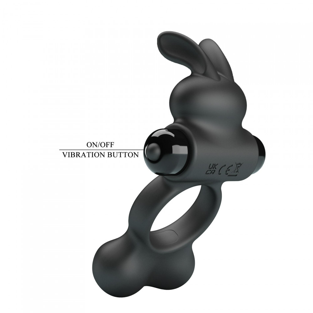  - Ерекційне віброкільце Pretty Love - YUSUF Vibrate Penis Ring, BI-210346 8