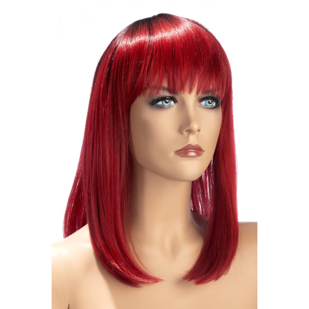 Аксессуары для эротического образа - Парик World Wigs ELVIRA MID-LENGTH TWO-TONE RED