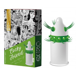 Насадка-презерватив одноразова з еластичними вусиками та кульками EGZO Cookie Friend NEW