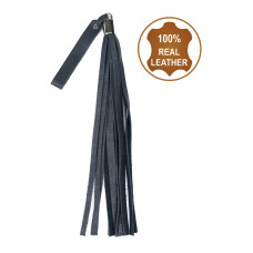 Флогер з натуральної шкіри Flirty Soft Leather - Dark Blue, BM-00026