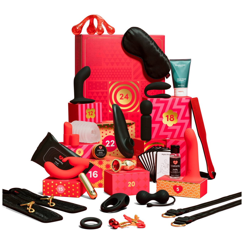 Секс боксы - Адвент-календарь для пар Lovehoney X Womanizer X We-Vibe Couple’s Advent Calendar 2025, 24 предмета