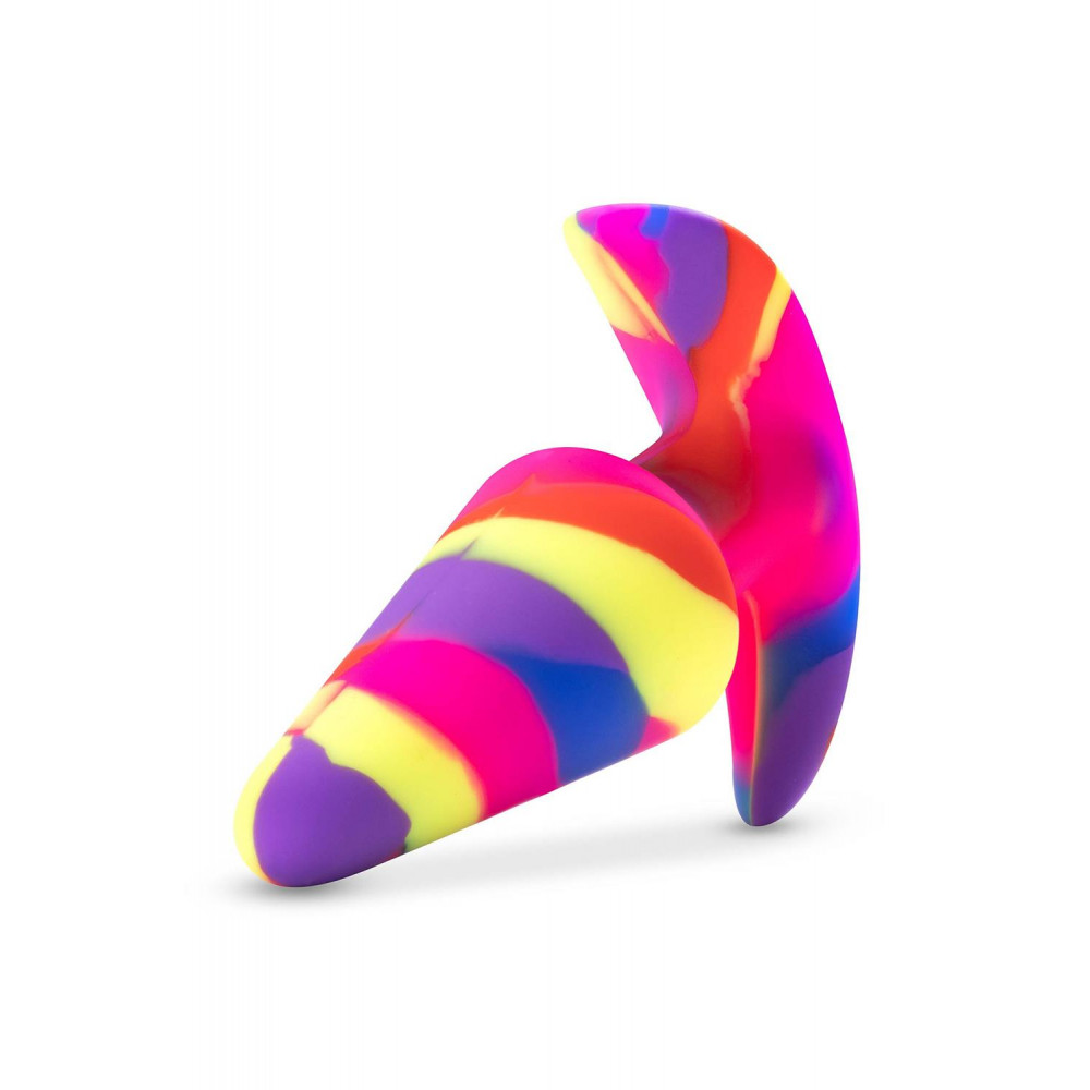 Анальные игрушки - Анальная пробка разноцветная с вибрацией AVANT FREE SPIRIT SCARLET 1