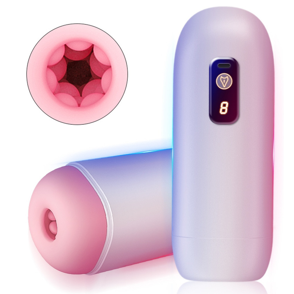 Мастурбаторы с вибрацией - Автоматический мастурбатор FOX - USB Rechargeable, 8 vibration functions, BS6300068