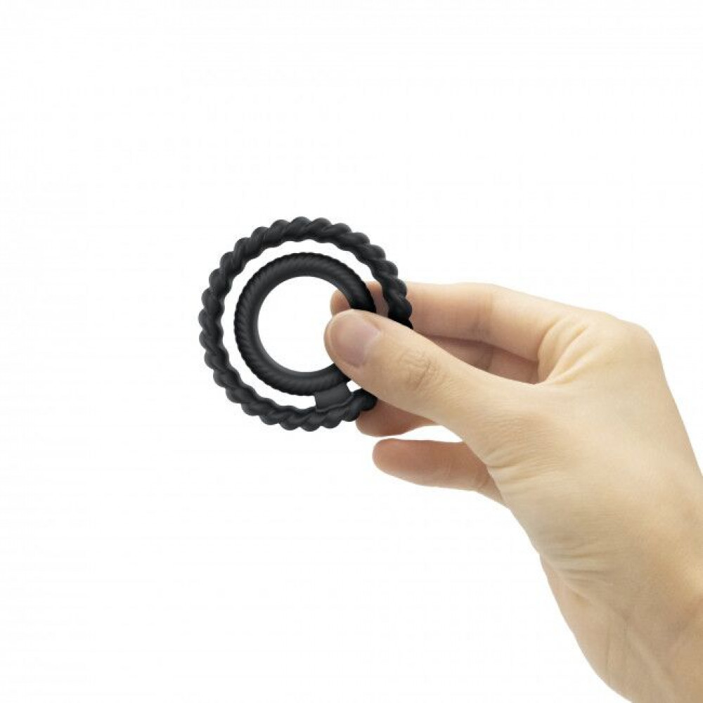 Эрекционное кольцо - Эрекционное кольцо двойное Dorcel DUAL RING 1