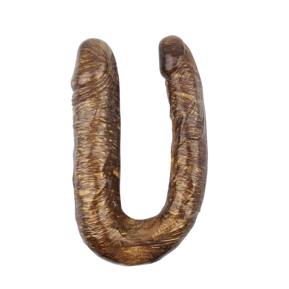 Разное - Фаллоимитатор двойной Chisa Dark Muscle, золото 1