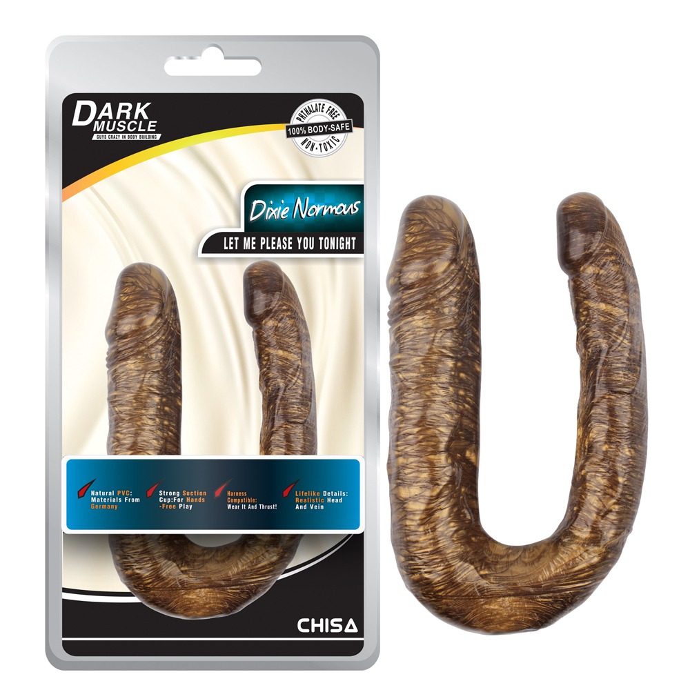 Разное - Фаллоимитатор двойной Chisa Dark Muscle, золото