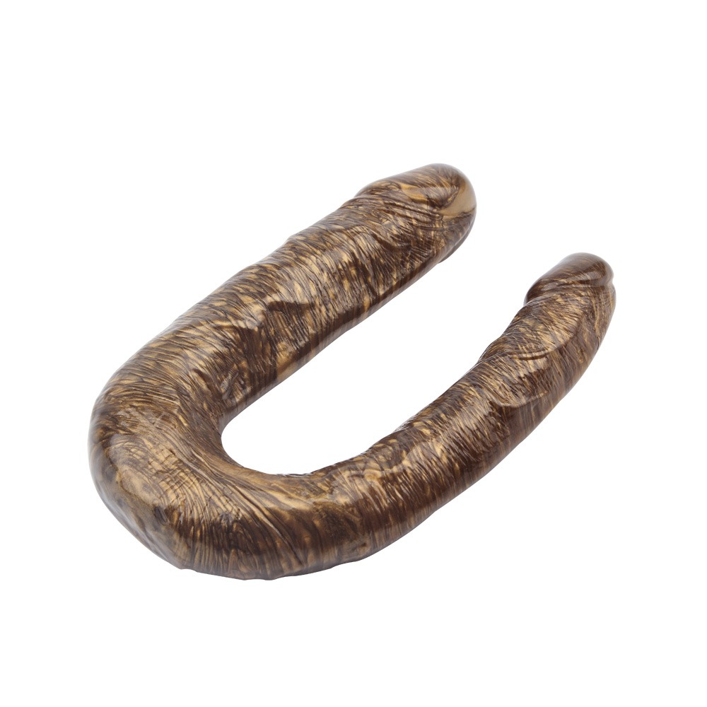 Разное - Фаллоимитатор двойной Chisa Dark Muscle, золото 2