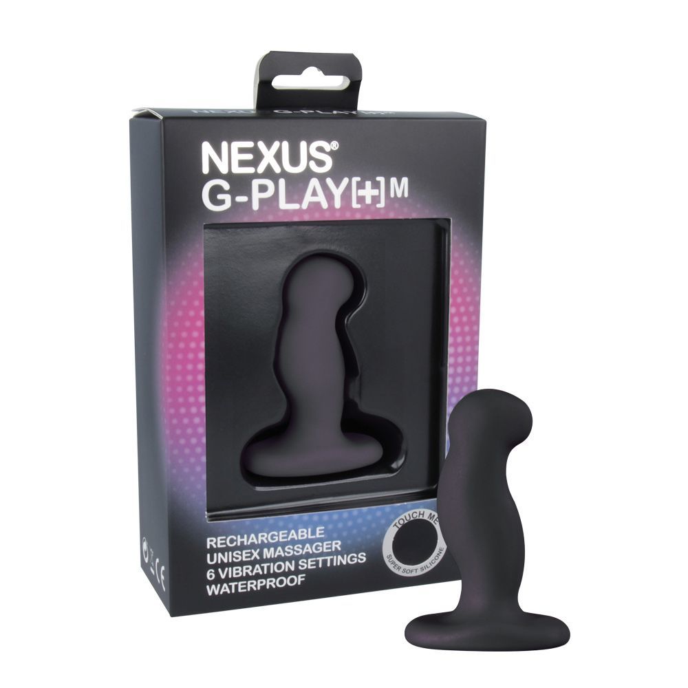 Массажёры простаты с вибрацией - Вибромассажер простаты Nexus G-Play Plus M Black, макс. диаметр 3 см, перезаряжаемый 2