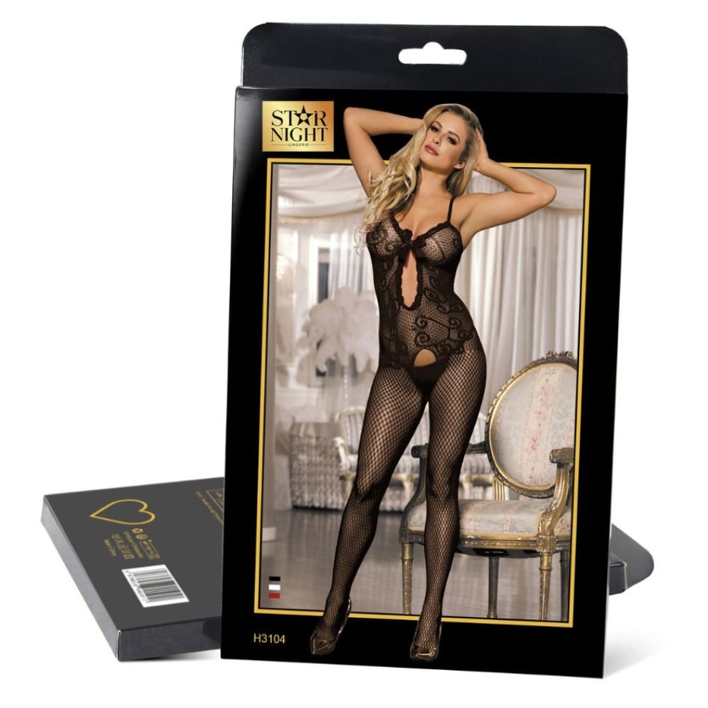 Різне - Комбінезон сітка з відкритим доступом Star Night чорний XS-M 2