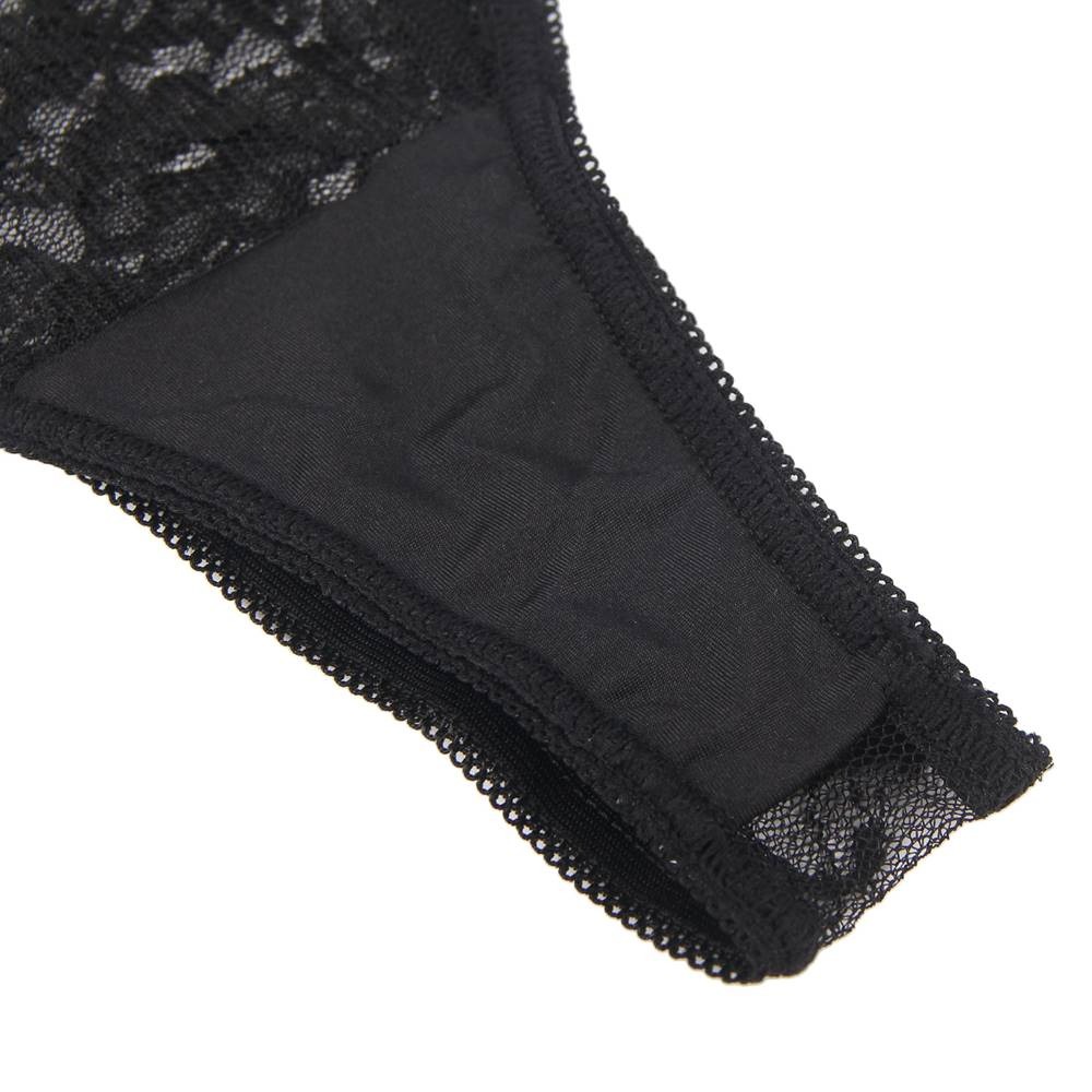Різне - Комплект білизни з рукавичками Star Night мереживний, чорний, XS-S 9