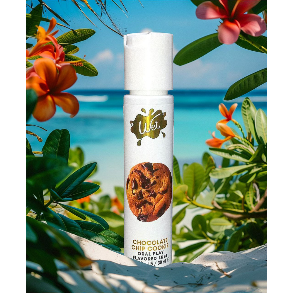  - Лубрикант на водній основі Wet Chocolate Cookie зі смаком шоколадного печива, 30 мл 2
