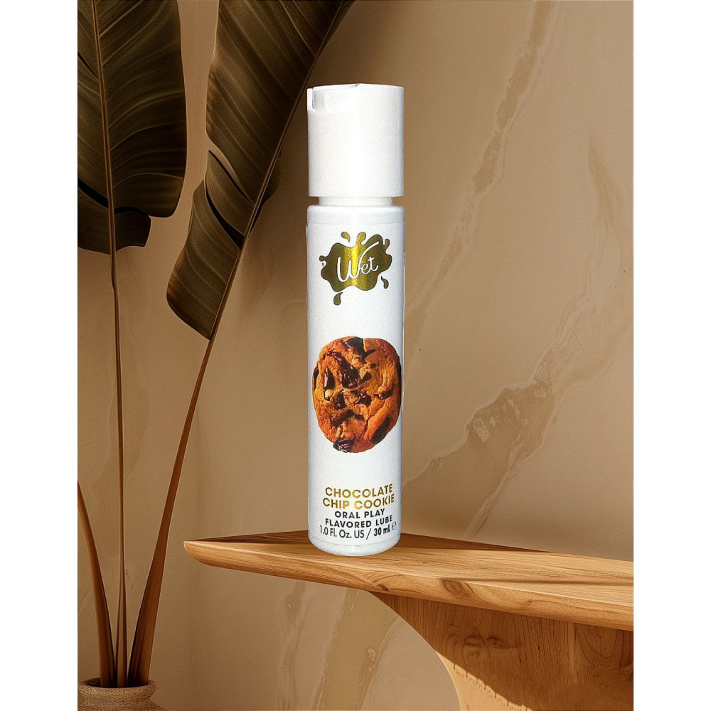  - Лубрикант на водній основі Wet Chocolate Cookie зі смаком шоколадного печива, 30 мл 1
