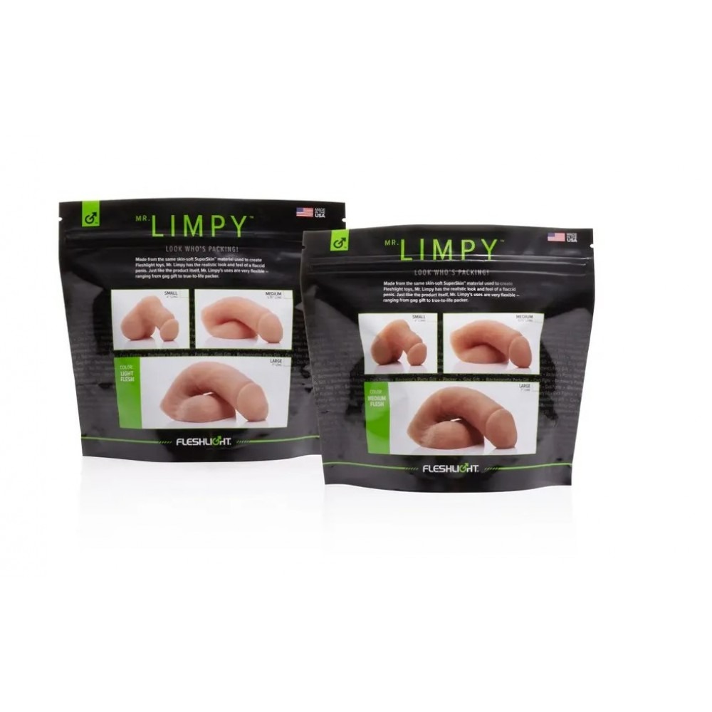 Секс игрушки - Мягкий фаллопротез Fleshlight Mr.Limpy, телесный, 19 х 5 см 1