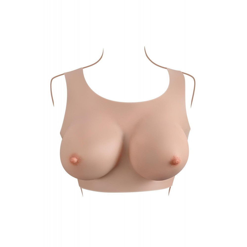 Різне - Накладні груди Gender X бежеві, 30 см 1