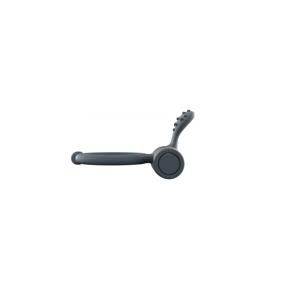 Эрекционные кольца с вибрацией - Эрекционное кольцо Dorcel Power Clit Plus с вибрацией, перезаряжаемое, с язычком со щеточкой 2