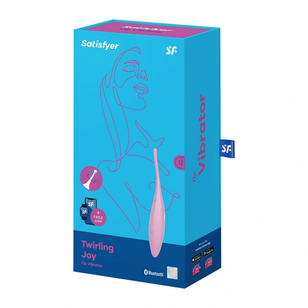 Клиторальный вибратор - Смарт-вибратор для клитора Satisfyer Twirling Joy Pink 1