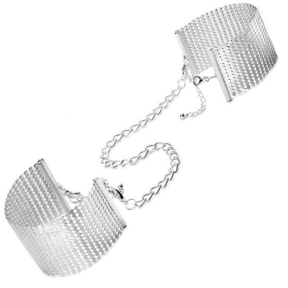БДСМ наручники - Наручники Bijoux Indiscrets Desir Metallique Handcuffs - Silver, металлические, стильные браслеты
