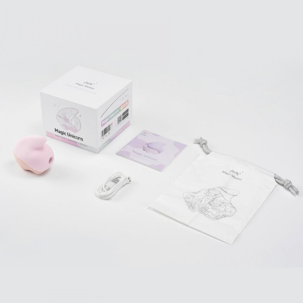 Вибраторы вакуумные - Вакуумный клиторальный стимулятор Magic Motion Unicorn Pink 2