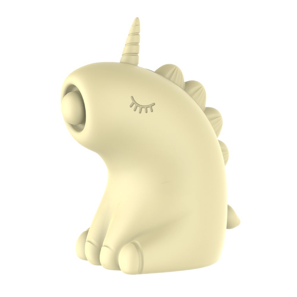 Різне - Стимулятор клітора з пульсацією UNIVIBE Єдиноріг, 5 режимів, жовтий 5