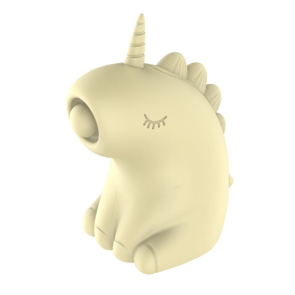 Різне - Стимулятор клітора з пульсацією UNIVIBE Єдиноріг, 5 режимів, жовтий 7