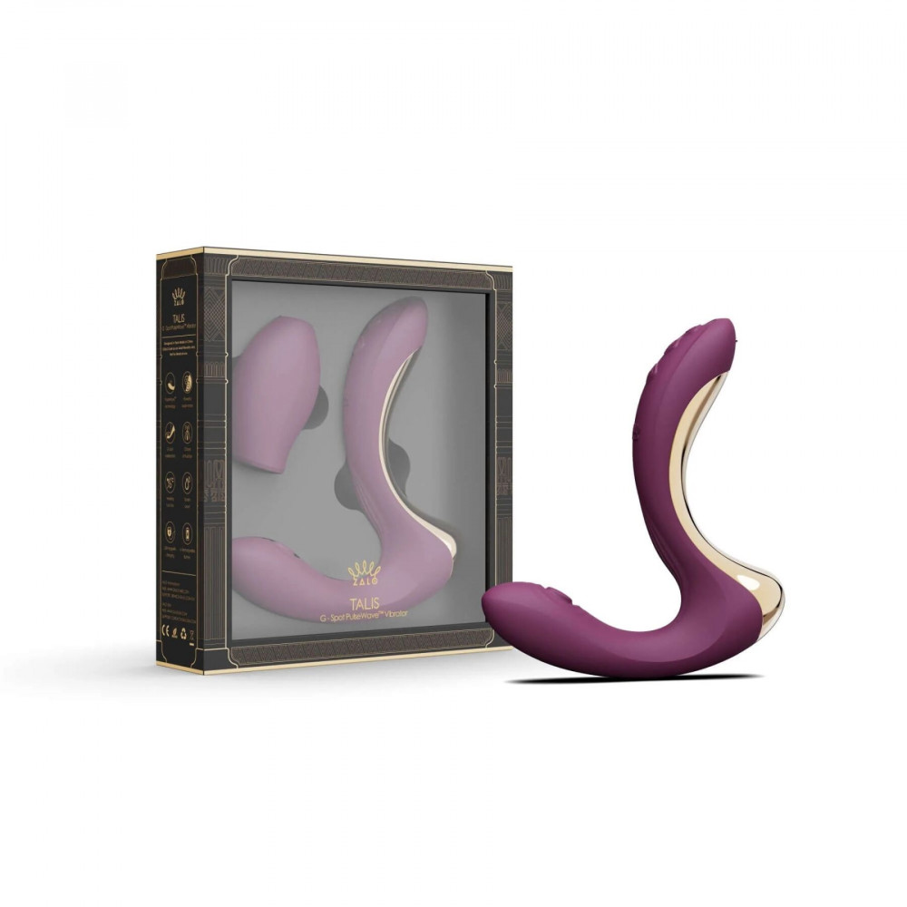 Стимулятор точки G - Вибратор Zalo – Talis G-Spot PulseWave Vibrator Velvet Purple 4