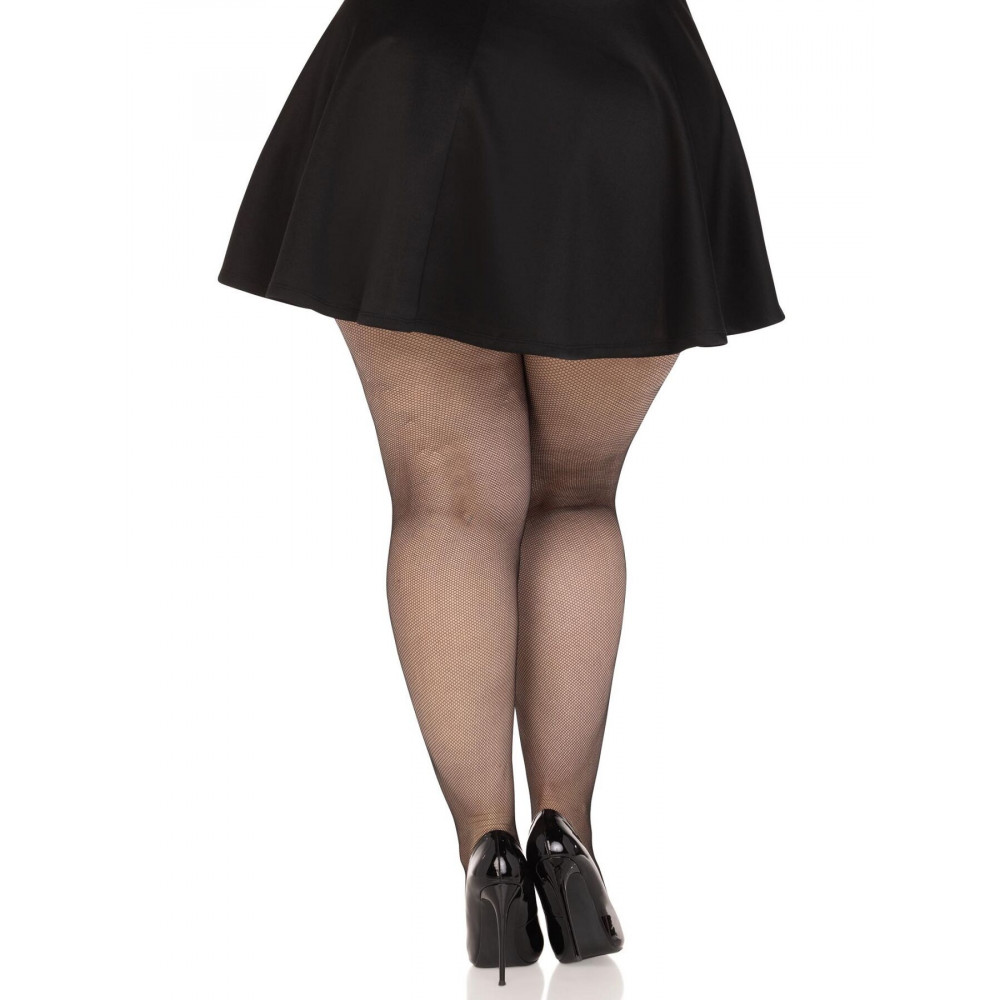 Чулки - Чулки Leg Avenue Spandex micro net tights Black 1X/2X 3