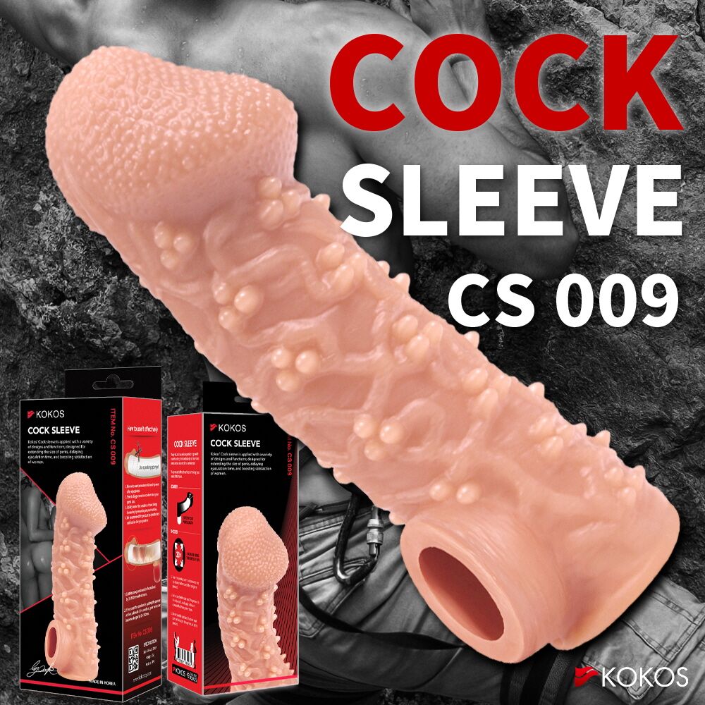 Эрекционные кольца без вибрации - Насадка на член Kokos Cock Sleeve CS 009 M 7