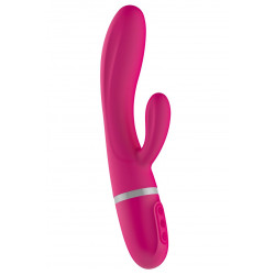 Вибратор-кролик Liebe Bend It Plus Cerise, гибкий, 2 мотора, 10 режимов