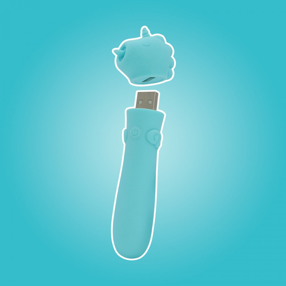 Вибропули и мини-вибраторы - Вибратор-единорожка Unihorn USB Bullet – Mount'n Peak, вибропуля, USB-зарядка, 10 режимов 7