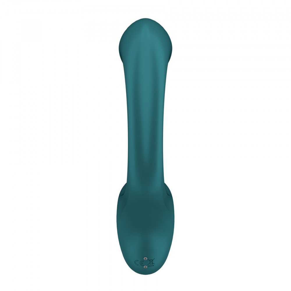 Вибратор-кролик - Вагинально-клиторальный вибратор Satisfyer G for Goddess 2 Bottle Green, 2 мотора 3