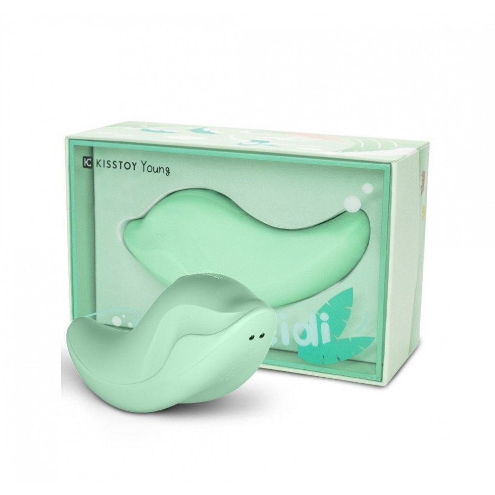 Вибропули и мини-вибраторы - Вибратор и клиторальный стимулятор KISSTOY Heidi Green 1