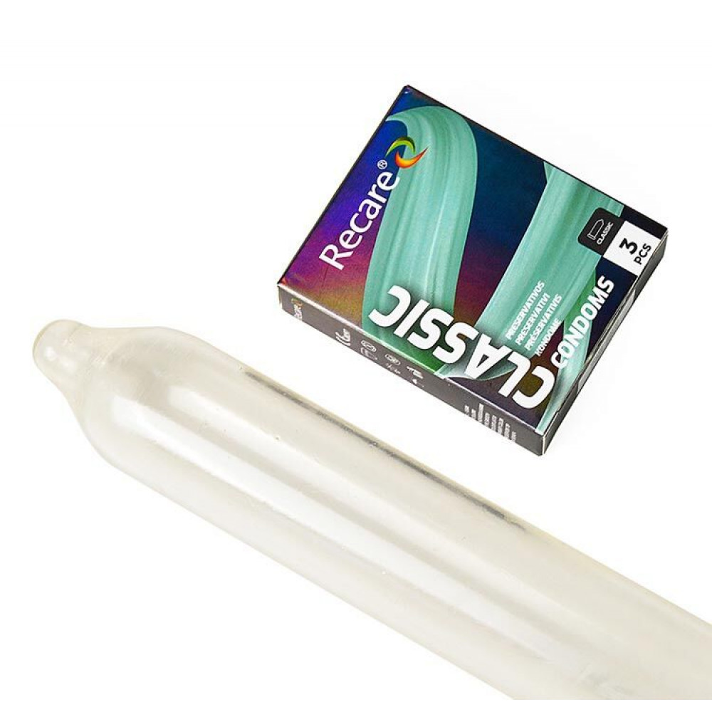 Презервативы - Презервативы Holographic Recare Classic Condoms 3 шт, классические 3