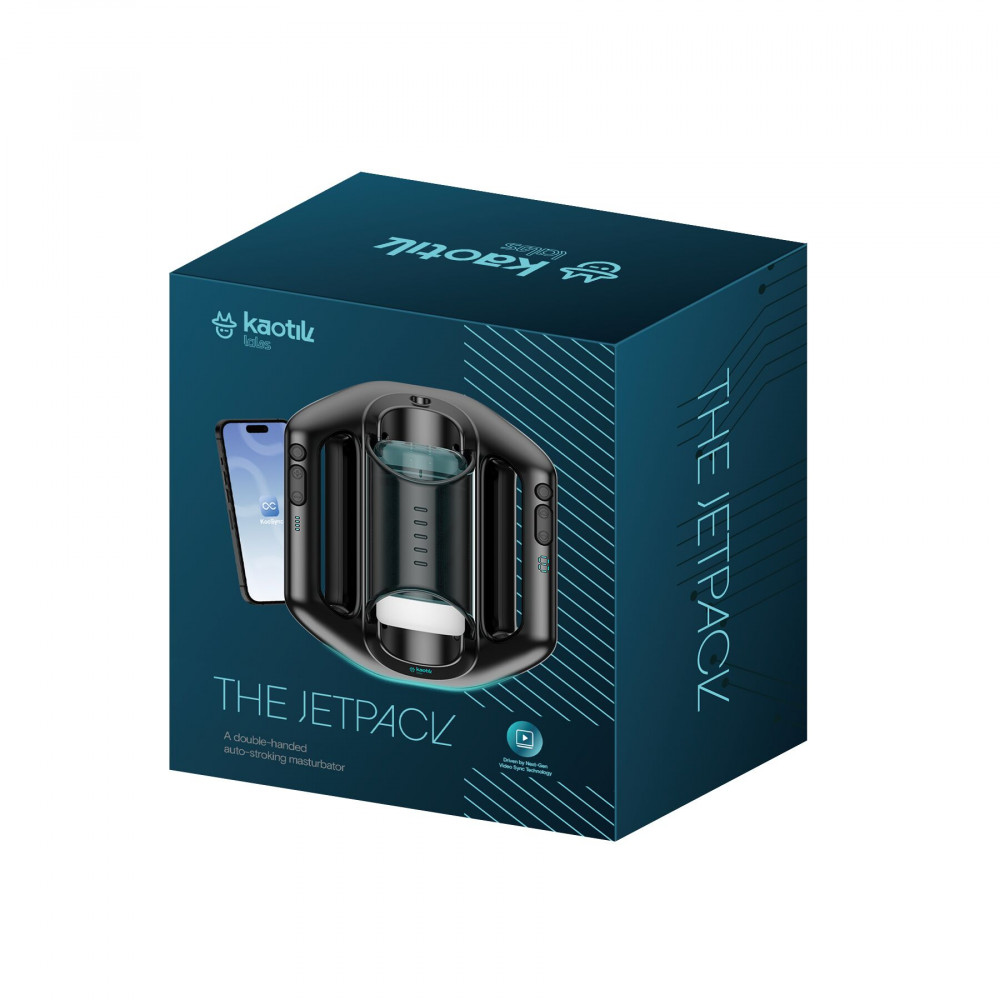 Мастурбаторы с вибрацией - Смарт-мастурбатор Kaotik Labs The Jetpack, режим edging, очень мощный, имитация фрикций 7