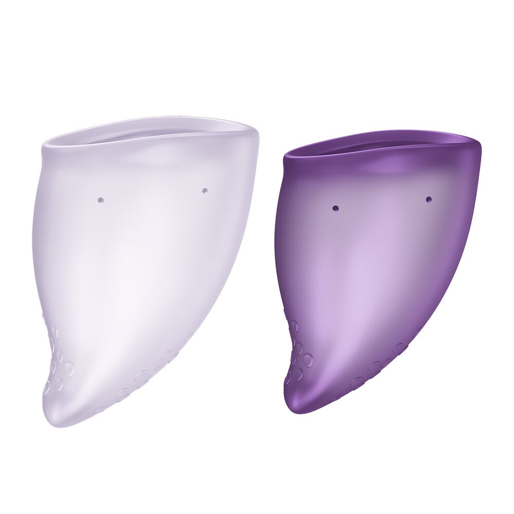 Менструальні чаші - Набір менструальних чаш Fun Factory FUN CUP EXPLORE KIT, 2 шт, Multicolored Violet, об’єми 20 та 30 мл 1