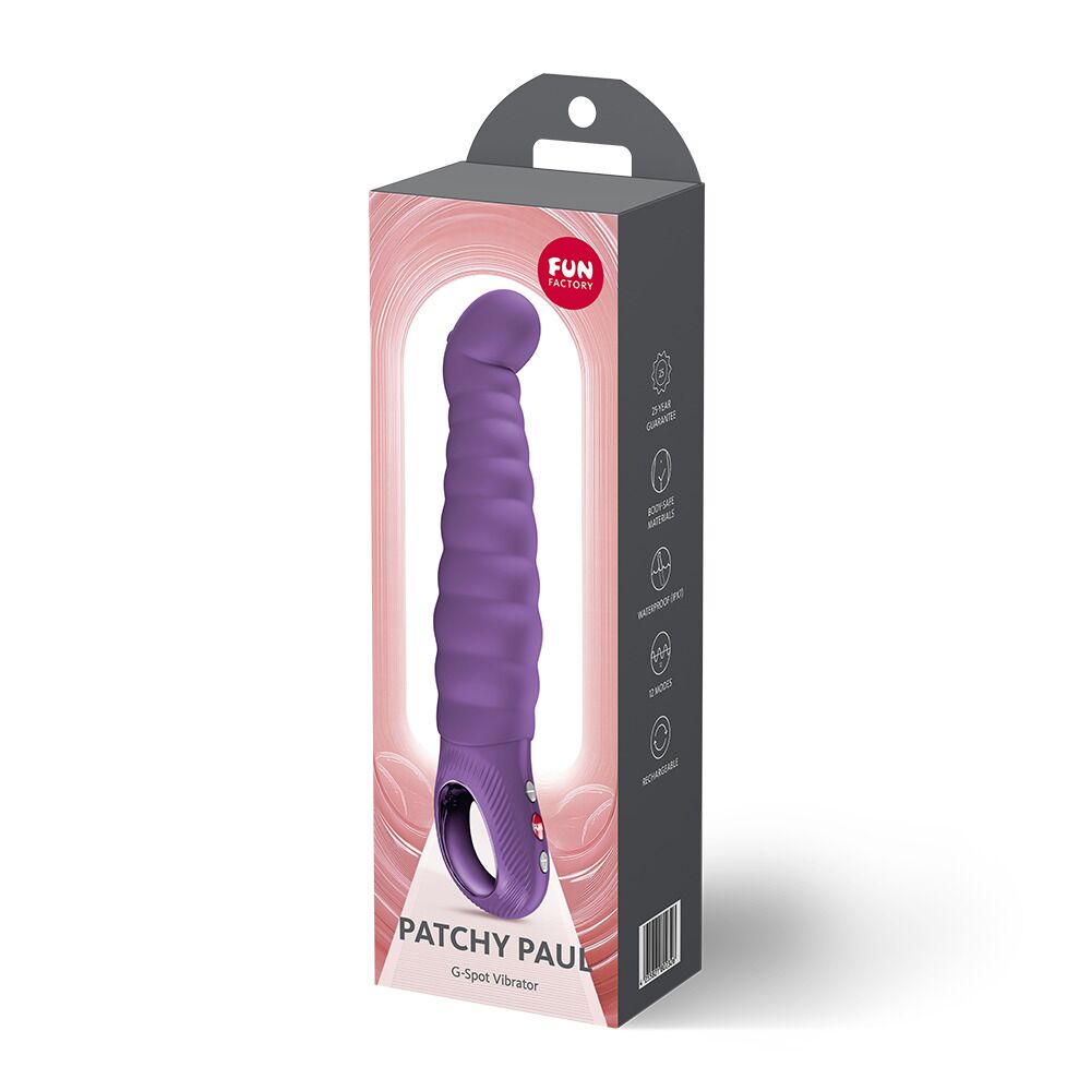 Классический вибратор - Вибратор точки G Fun Factory PATCHY PAUL Dark Violet, гибкий, 12 режимов 4